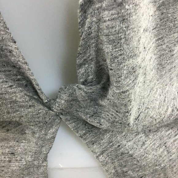 C&C California Womens sz Small S Padma Twisted Back T-shirt Gray Long Sleeve - Picture 6 of 11